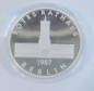 Preview: Medaille DDR versilbert Ø3,5cm Rotes Rathaus Berlin 1987