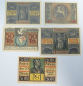 Preview: 5x Notgeld Aschaffenburg Bayern 2x 25 Pfennig 3x 50 Pfennig 1920 1921