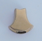 Preview: Jugendstil Kettenschieber Uhrenketten Schieber vergoldet Opal roter Stein #b