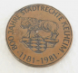 Preview: Große Medaille 800 Jahre Stadtrechte Kelheim 1981 Otto Herzog von Bayern 5cm