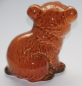 Preview: Porzellanfigur kleiner Bär sitzend orange-braun Goebel 36 537  5,5cm #b (N)