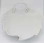Preview: Blattschale Schale KPM Berlin weiß Relief leicht floral I. Wahl 21,5x18cm (N)