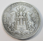 Preview: 5 Mark Deutsches Reich Freie Hansestadt Hamburg 1876 J Silber 900 27,4 g Ø3,8cm