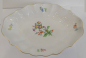 Preview: Ovale Schale Meissen bunte Blume 040110 I. Wahl geschweifter Rand 27x19cm