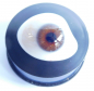 Preview: Altes Glasauge Augenprothese braun Optiker + Dose F. Ad. Müller Wiesbaden #e
