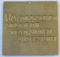 Preview: Kleine Bronze Plakette Relief Heilige 3 Könige Gott suchen Egino Weinert 5x5cm