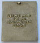 Preview: Kleine Bronze Plakette Relief Heilige Familie Heiland Flucht Egino Weinert 6x5cm