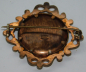 Preview: Jugendstil Brosche Schaumgold Fotobrosche rotgoldfarben Ø2,3cm #b (N)