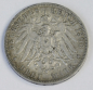 Preview: 3 Mark Deutsches Reich Preussen 1908 A Wilhelm II. Silber 900 Ø3,3 (N)