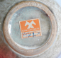 Preview: Art Deco Keramik Vase Henkelvase Uhlemeyer grau-beige-braun marmoriert 19cm