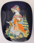 Preview: Wandteller Schale Rosenthal 1001 Nacht Rehprinzessin Design Wiinblad 22,5x16,8cm (N)