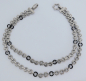 Preview: Edle Kette Collier Montblanc Star Collection 2reihig Silber 925 Onyx 40cm 92g