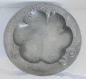 Preview: Große Jugendstil Schale Kayserzinn floral Obst Hammerschlag Ø26,5cm