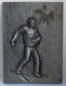 Preview: Buderus Eisenguß Relief Kunstguss Sämann Bauer Heinrich Moshage MH 29x21,2cm