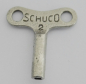 Preview: Alter Schlüssel Schuco 2 für Blechspielzeug Auto Motorrad Bus ? ca. 2,9x2,9cm