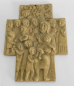 Preview: Bronze Messing Kreuz Jesus der Kinderfreund Egino Weinert ? 10,3x7,7cm