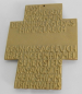 Preview: Bronze Messing Kreuz Jesus der Kinderfreund Egino Weinert ? 10,3x7,7cm
