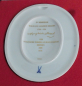Preview: Wandbild Plakette Meissen Wolfgang Amadeus Mozart I. Wahl 16,7x14,3cm