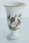 Preview: Kleine Miniatur Vase Herend Rothschild 7191/RO Vögel Schmetterling 6cm #b
