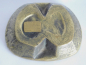 Preview: Rehwild Beitritt Puma Ascher nach Frevert Bronze Messing ? Trittsiegel 9,3x7,6cm