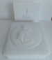 Preview: Deckeldose KPM Berlin Bisquit Relief Friedrich der Große I. Wahl 10x10cm