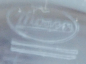 Preview: Edles Weinglas Moser blau Papstschliff breiter Goldrand mit Muster 19,7cm #b