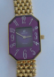 Preview: Elegante Damenarmbanduhr DAU Jowissa Swiss Made lila / Edelstahl goldfarben