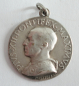 Preview: Kleine alte Medaille Anhänger Papst Pius XII / Hlg. Familie versilbert Ø2,6cm