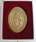 Preview: Medaille Bäckerinnung Mainz 1973 nach altem Siegel Beckerzunft Mayntz 7,5x5,3cm