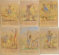Preview: 6 seltene kolorierte Radierungen Die lippischen Schützen Walter Steinecke Lemgo