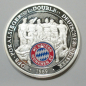 Preview: Medaille FC Bayern München Deutscher Meister 1969 versilbert Farbtableau