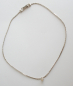 Preview: Vintage Kette silberfarben kleiner heller Stein Goldette N.Y. New York 38cm