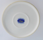 Preview: Runde Deckeldose Longo Porzellan Italy handgemaltes Golddekor Weinlaub Ø10cm