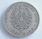 Preview: 5 Mark Deutsches Reich Bayern 1876 D Ludwig II Silber 900 27,4 g Ø3,8cm