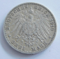 Preview: 3 Mark Deutsches Reich Baden 1910 G Friedrich II. Silber 900 16,6g Ø3,3cm