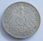 Preview: 3 Mark Deutsches Reich Baden 1911 G Friedrich II. Silber 900 16,5g Ø3,3cm