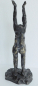Preview: Abstrakte Bronze Skulptur zum Himmel gestreckter Mensch signiert KK 37,5cm 2,7kg