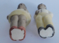 Preview: 2 kleine alte Ganzkörper Bisquitporzellan Puppen Farbige Paar 6/6,5cm