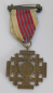 Preview: Jerusalem Pilgerkreuz Medaille an Bandspange Leo XIII Bronze