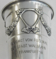Preview: Seltener Jugendstil Andenken Pokal Waldbahn Frankfurt versilbert Marke S Glocke