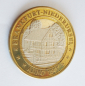 Preview: Alte Wertmarke 5 Esel Thaler Zum lahmen Esel Frankfurt Niederursel Ø3cm