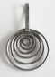 Preview: Stylischer Anhänger Kreise Silber 925 Otto Hahn Bielefeld Ø3cm L5cm 9,2g