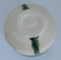 Preview: Keramik Schale beige mit grüner Laufglasur signiert wohl Utsuwa Japan ? Ø11,5cm