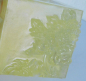 Preview: Glas Kerzenhalter Design Liuli Heavenly Splendor gelb signiert 7,4x7,4x7cm