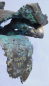 Preview: Bronze Figur Frau mit Umhang oä. Karlheinz Oswald signiert 1999 18,5cm