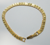 Vintage Modeschmuck Armband Monet goldfarben 20cm