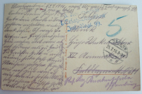 Alte PK AK Hirschland im Elsaß Post Schulhaus Pfarrhaus Kirche 1916 Feldpost WK