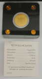 1/500 Unze Gold 999 - Dresdner Frauenkirche - 3000 Francs Tschad