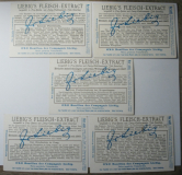 5 alte Liebig Sammelbilder Historische Schlösser