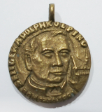 Alte Bronze Medaille Anhänger Adolph Kolping Seligsprechung 1991 Ø3cm